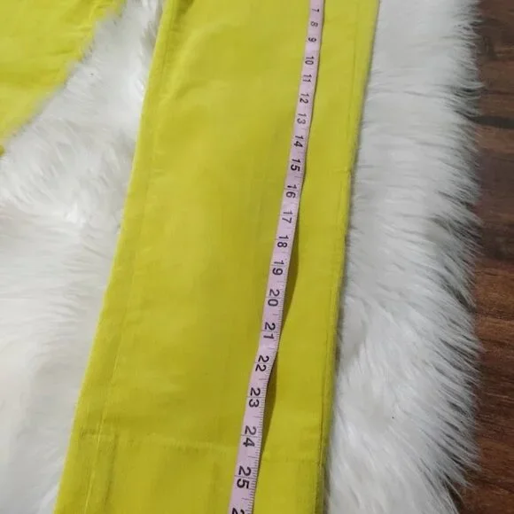 Banana Republic Avery Corduroy low Rise  Ankle Pants 4 Yellow Women's - Picture 11 of 11